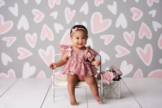 Sweet Valentine Gray and Pink