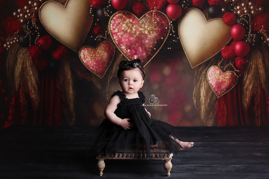Red and Gold Hearts