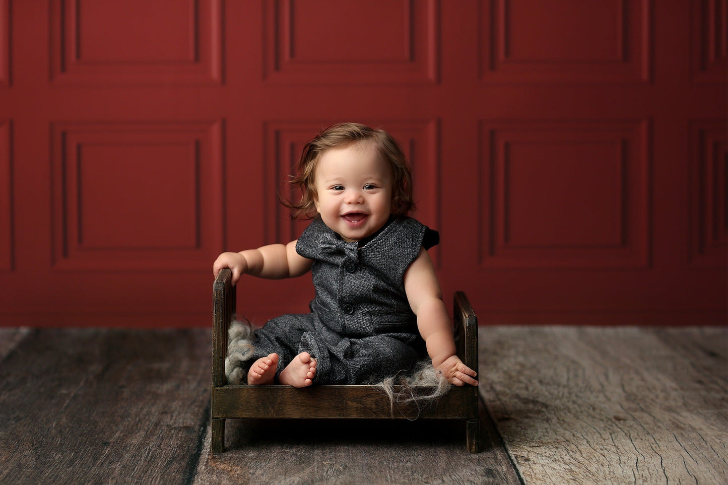 Crimson Wainscoting - Special Fabric Pricing