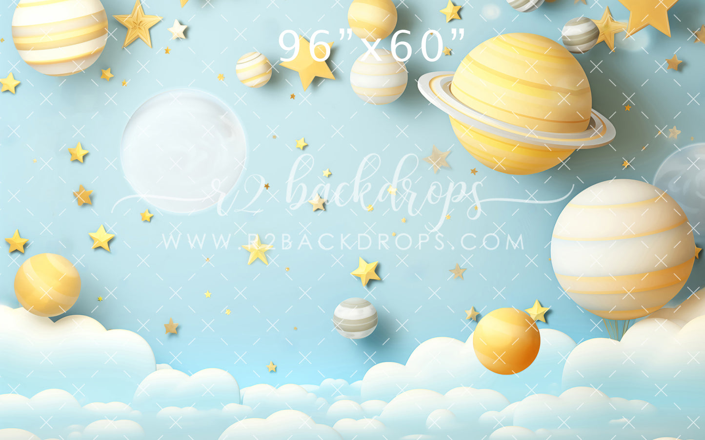 Moon Stars and Clouds