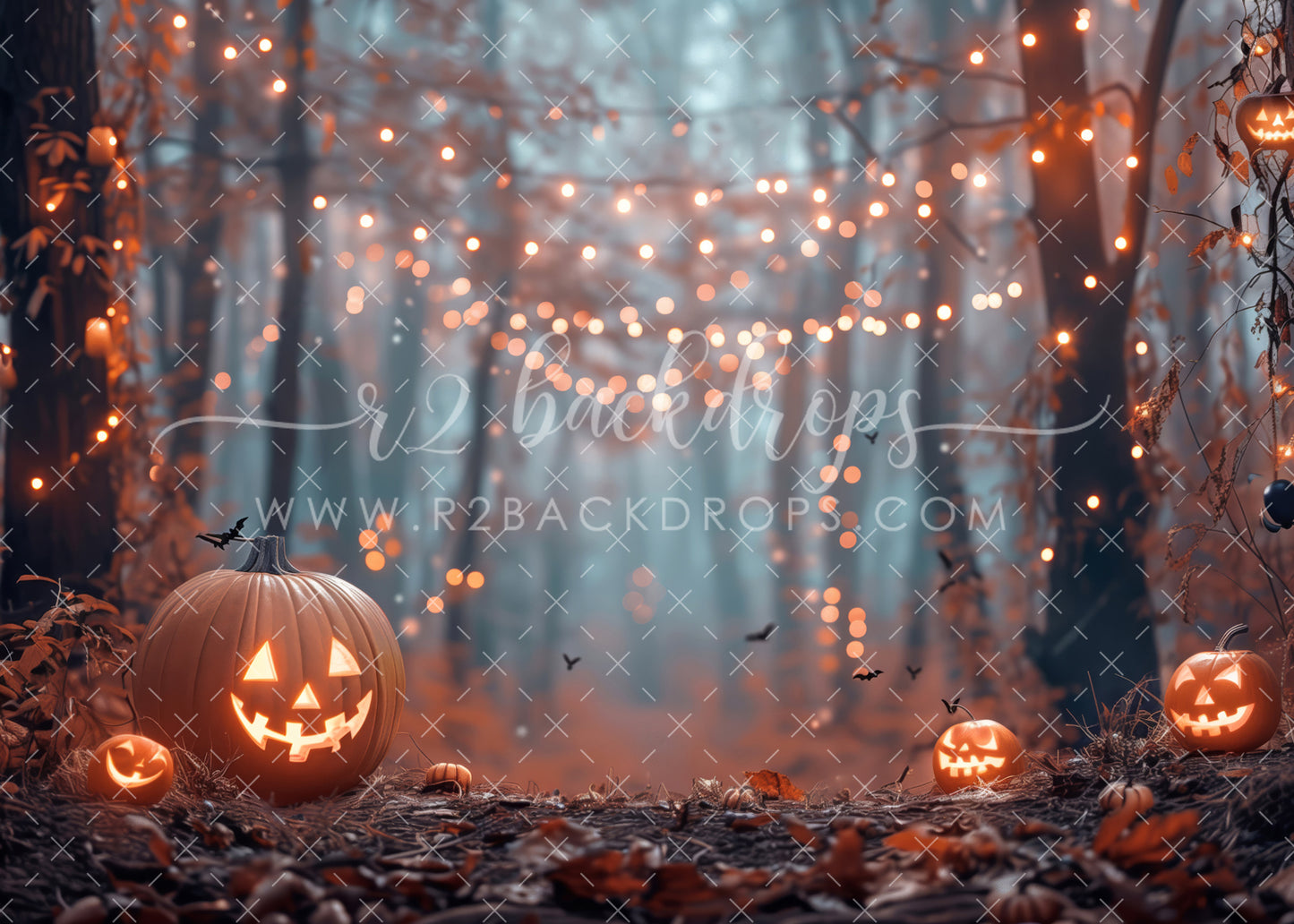 Halloween Bokeh Forest