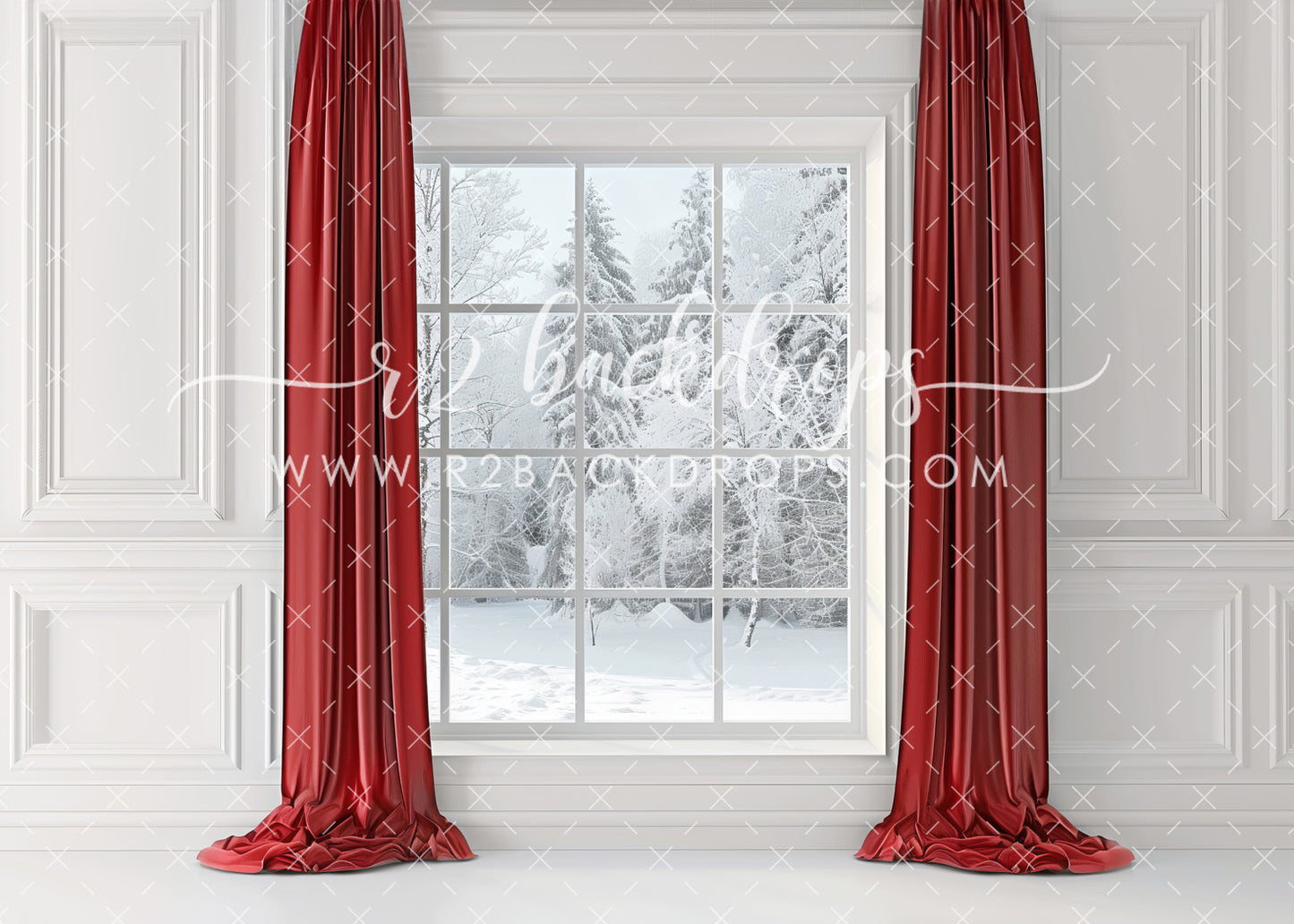 White and Red Window