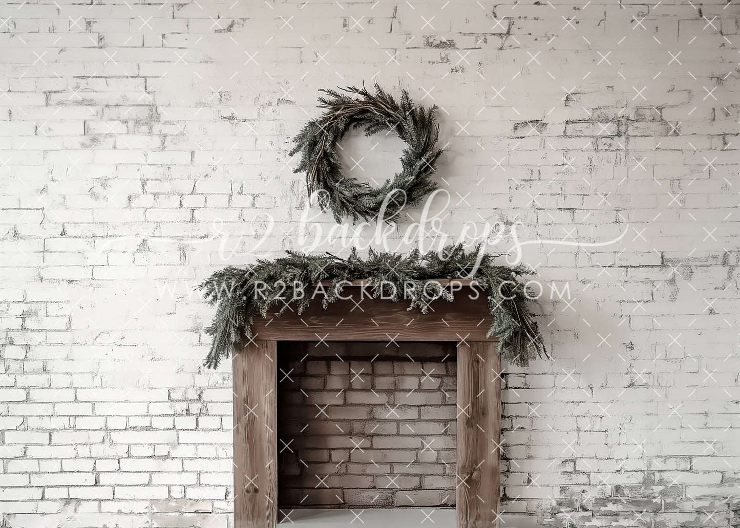 White Brick Mantel
