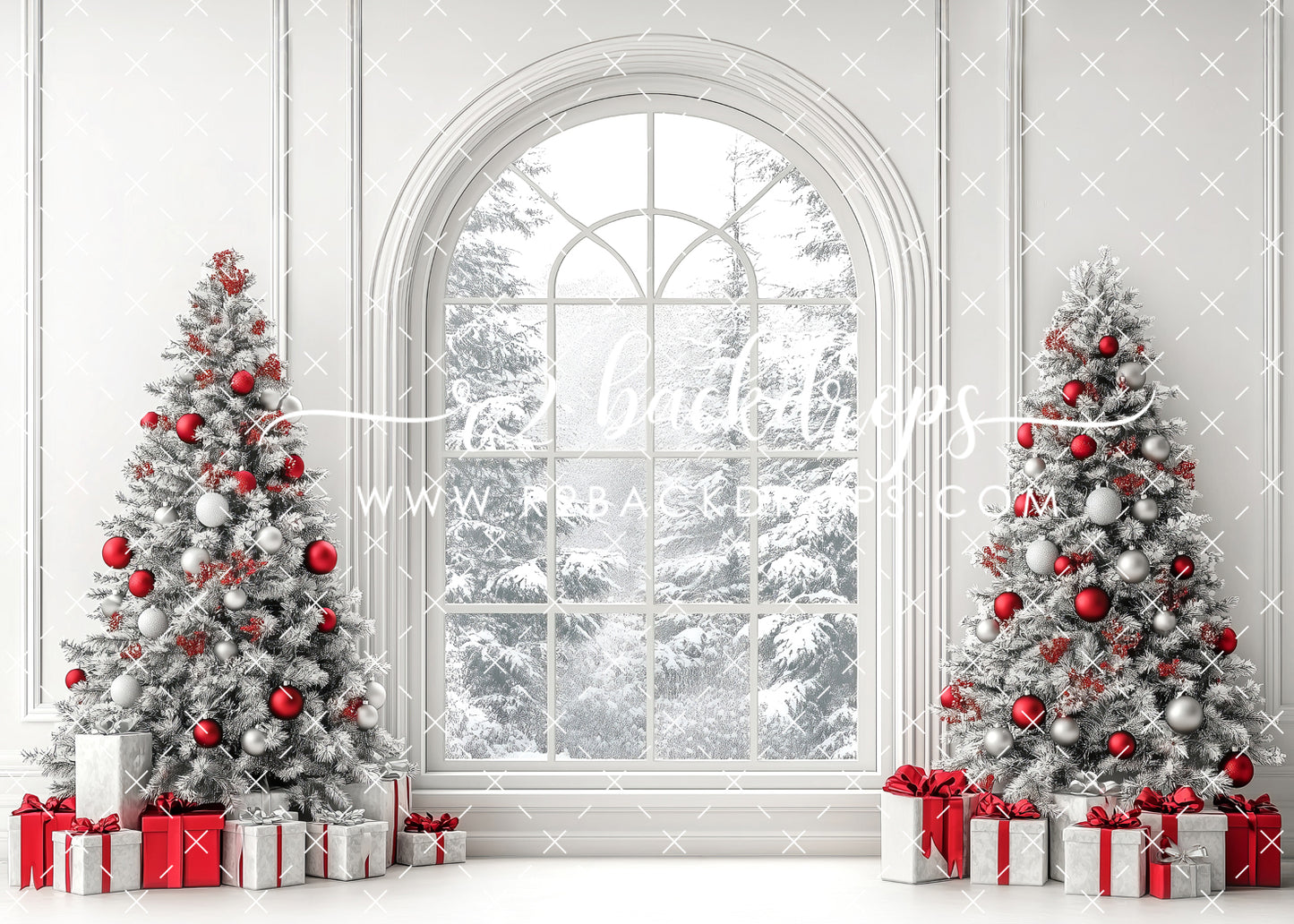 Silver and Red Window