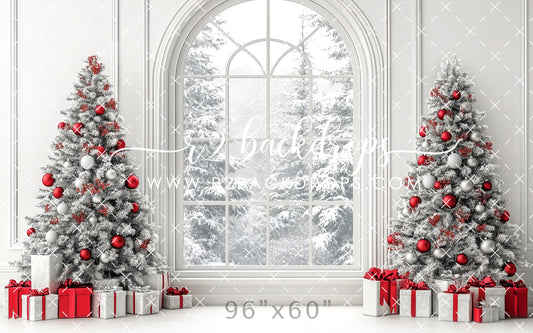 Silver and Red Window