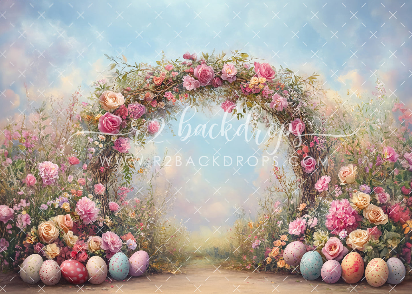 Spring Egg Floral Arch