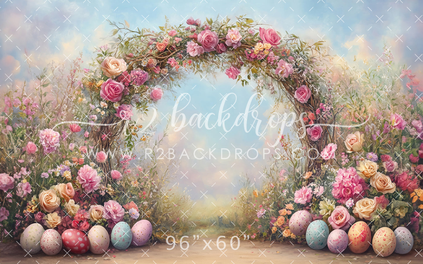 Spring Egg Floral Arch