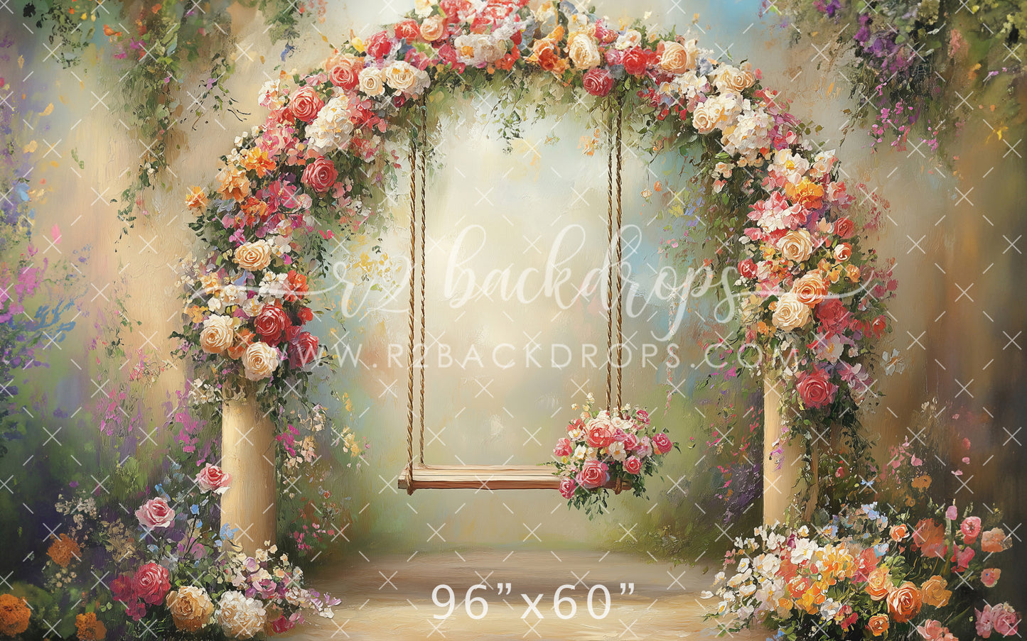 Floral Garden Swing