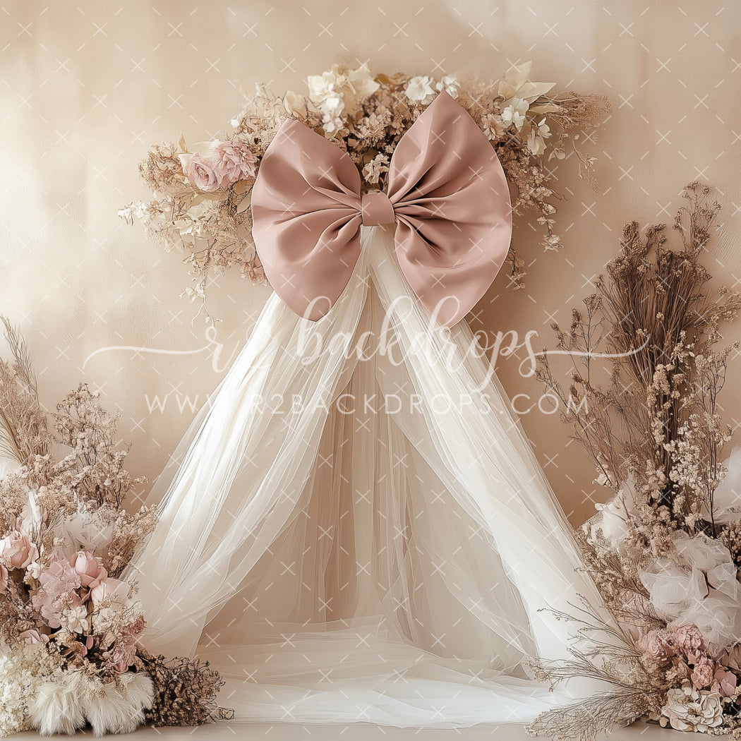 bow tent Bow and Tulle Tent