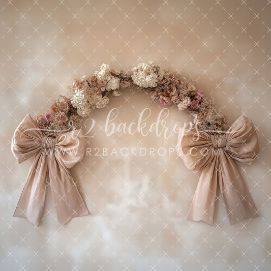 Floral Bow Garland (Optional Sweep)