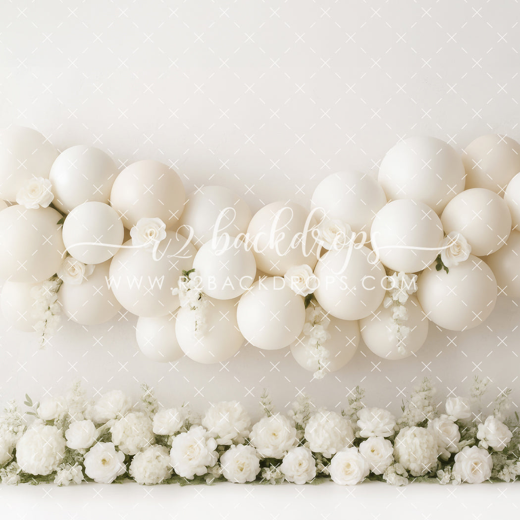 Neutral Floral Balloon Garland - Special Pricing