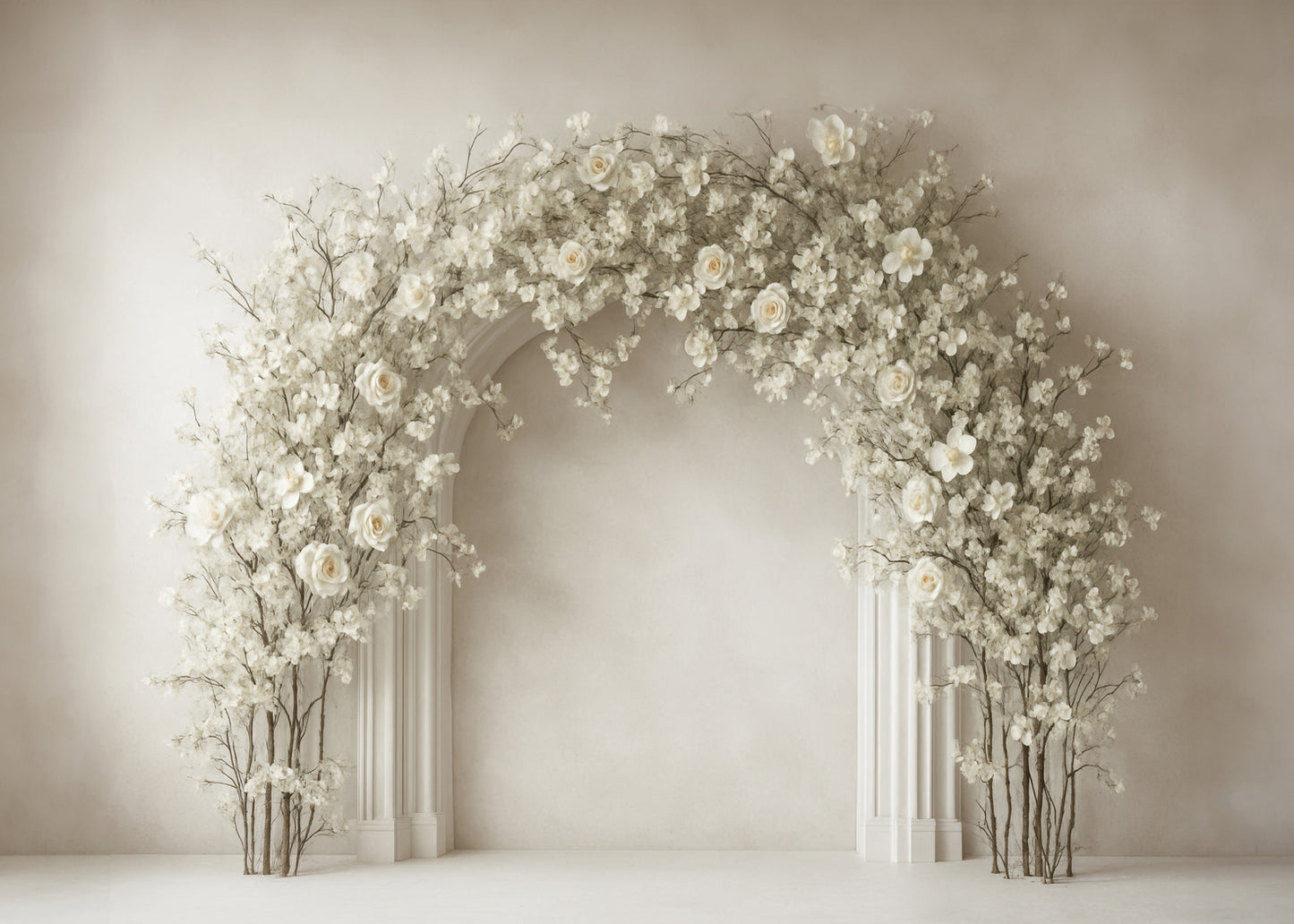 Laylee Floral Arch (Optional Sweep)
