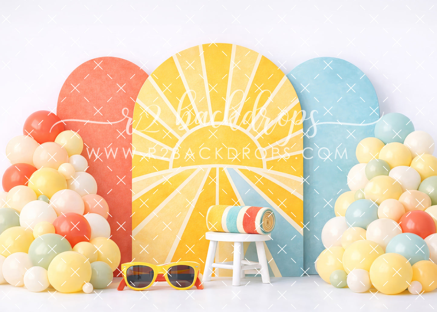 Retro Summer Arches (Optional Sweep)