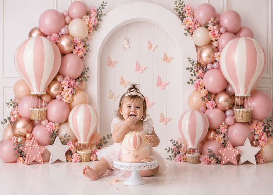 Pink Hot Air Arch (Optional Sweep)