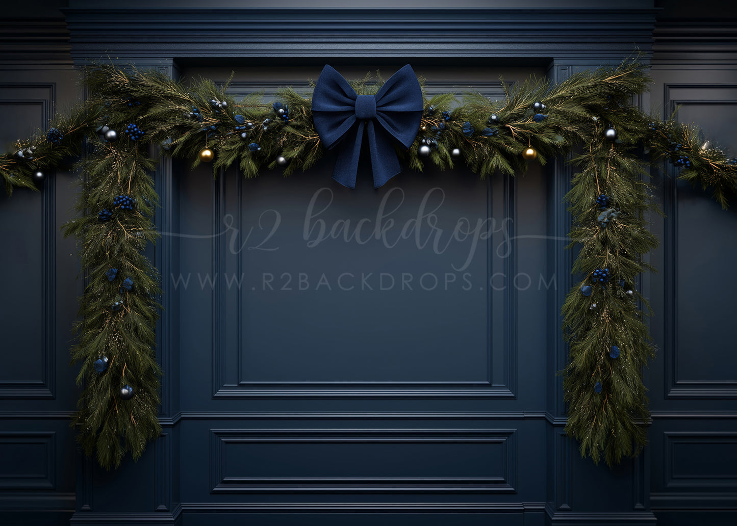 Navy Garland Wall
