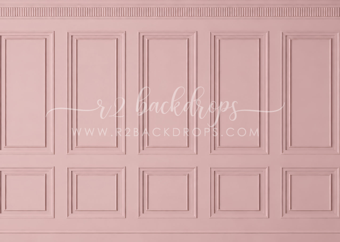 Soft Dusty Pink Wainscoting (Optional Sweep)