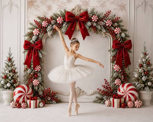 Bow and Peppermint Arch (Optional Sweep)