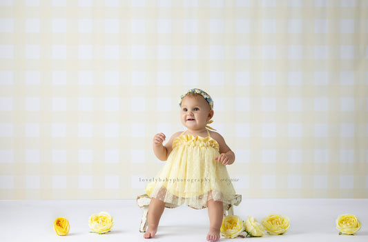 Special Pricing - Soft Yellow Gingham