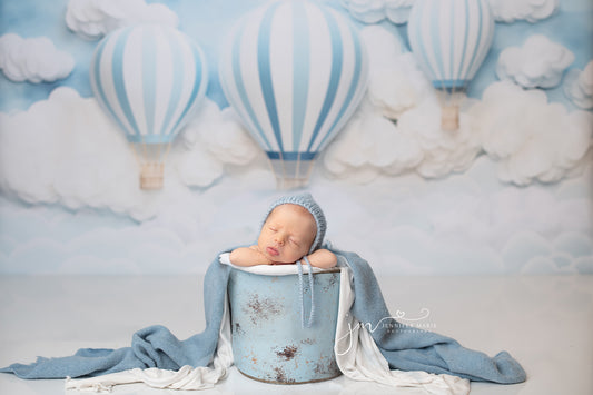 Soft Blue Hot Air