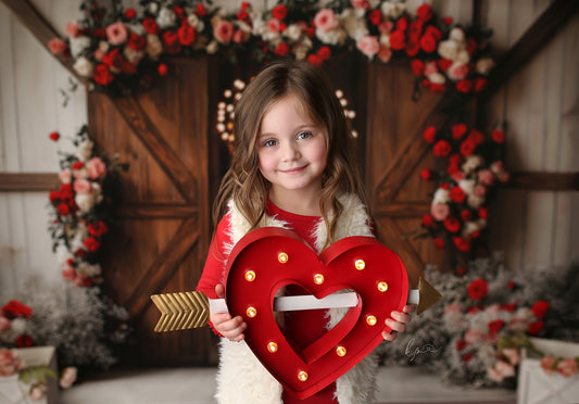 Rose and Heart Door
