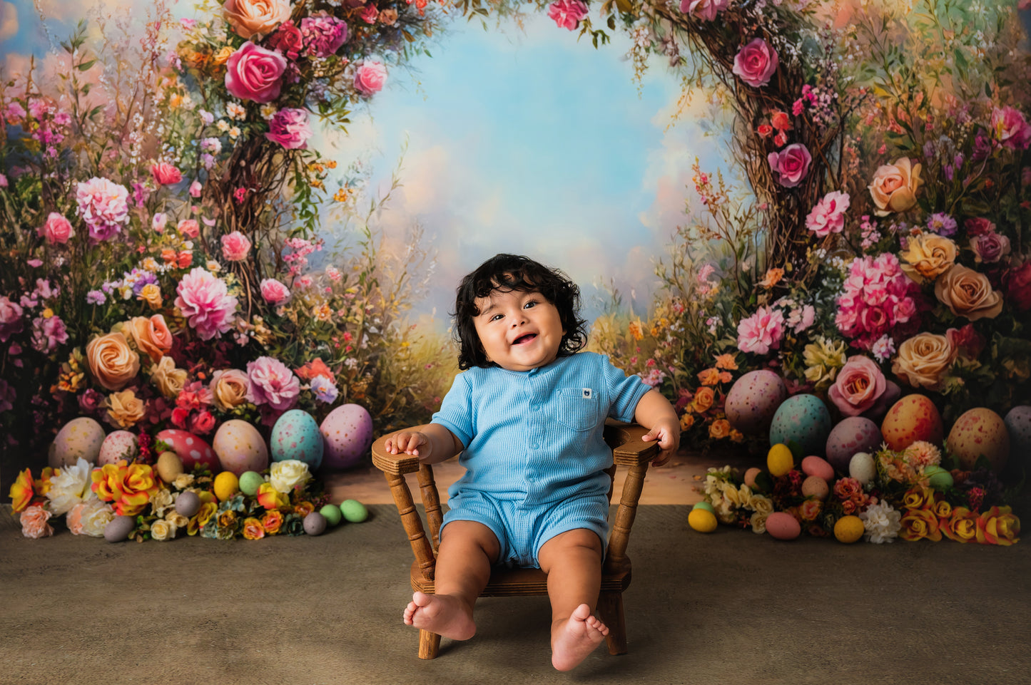 Spring Egg Floral Arch