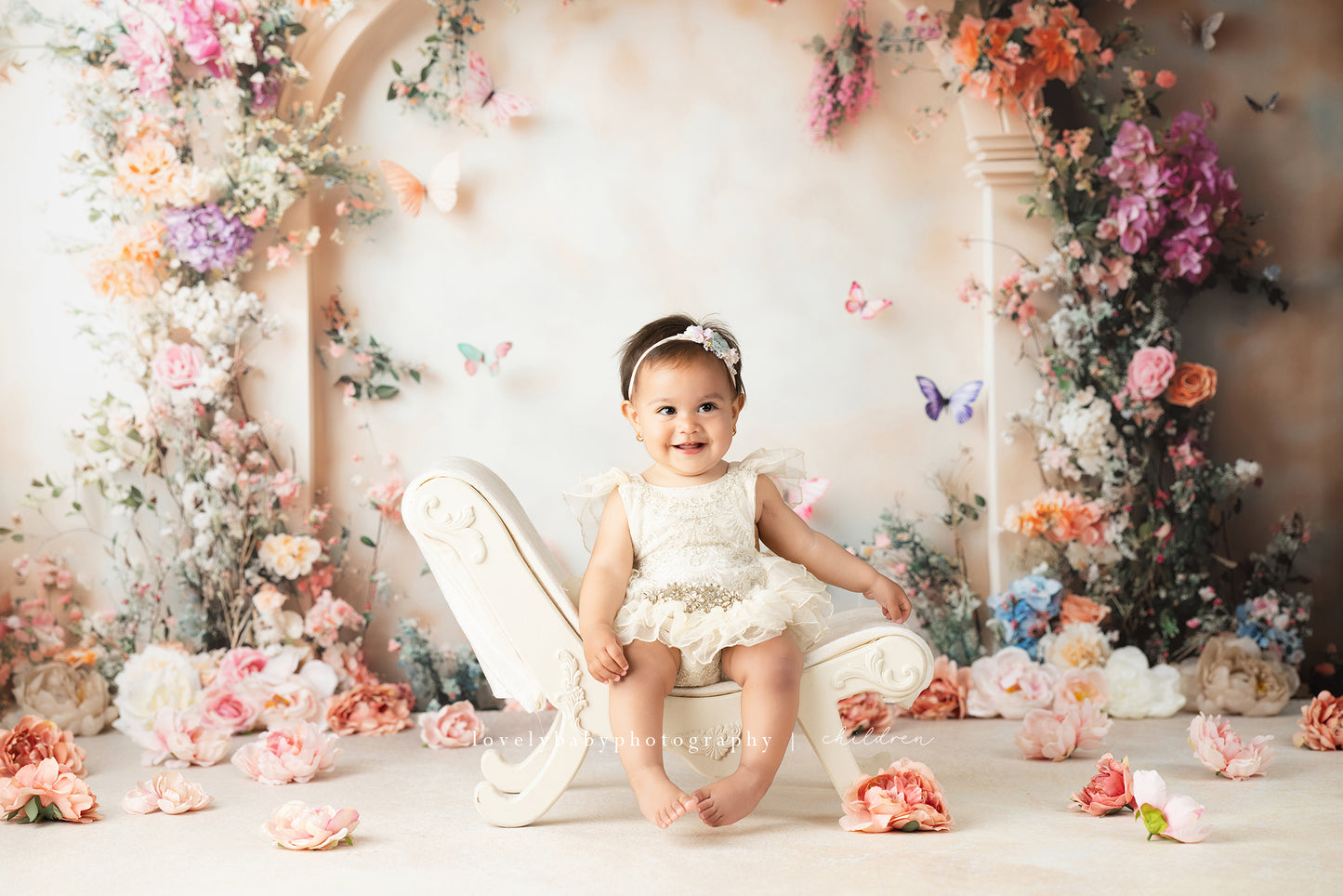 Floral Butterfly Arch