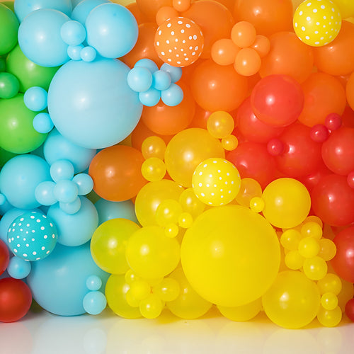 Rainbow Balloon Wall
