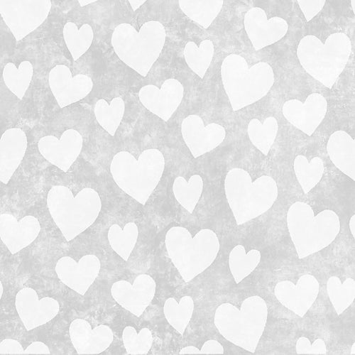Vale Soft Gray Hearts