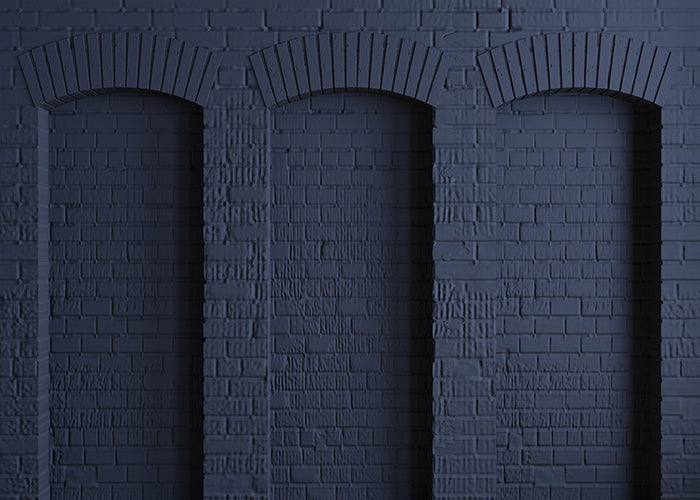 Indigo Brick Wall