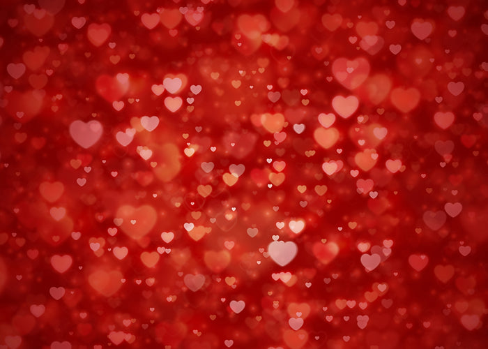 Bokeh Red Hearts