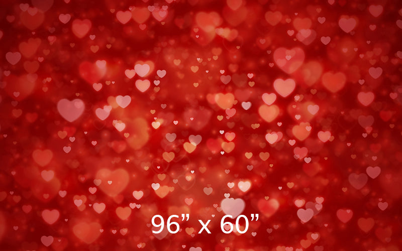 Bokeh Red Hearts