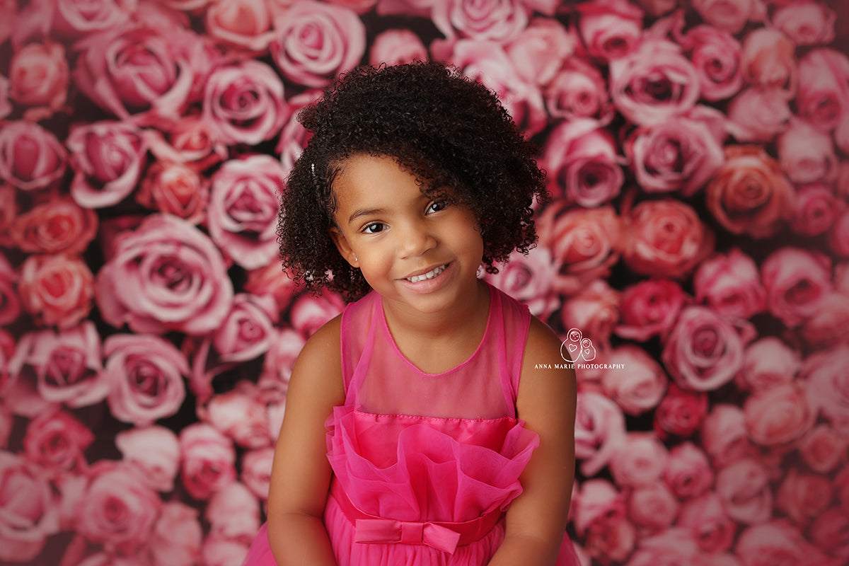 Pink Rose Wall