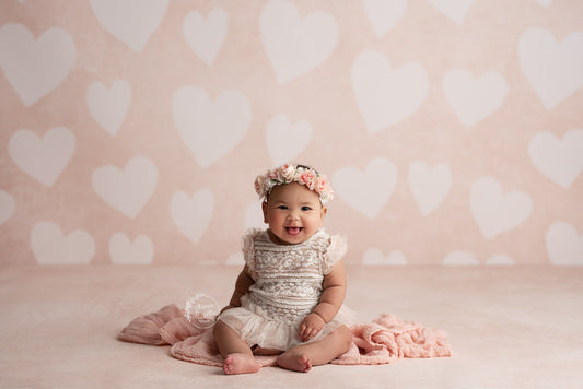 Soft Pink Vale Hearts