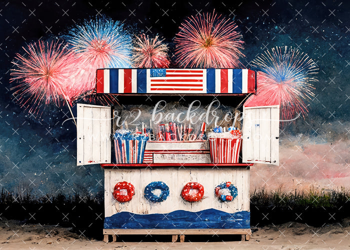 Beachy Firework Stand