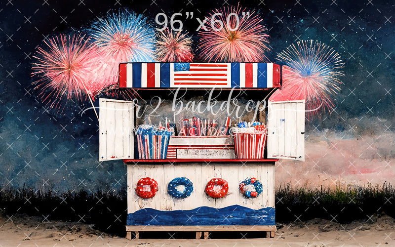 Beachy Firework Stand