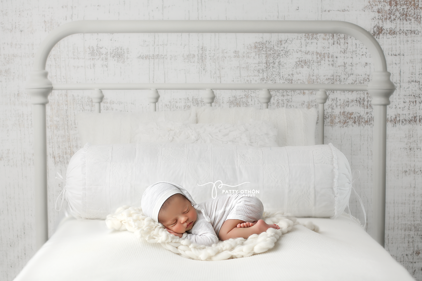 White Wash Headboard