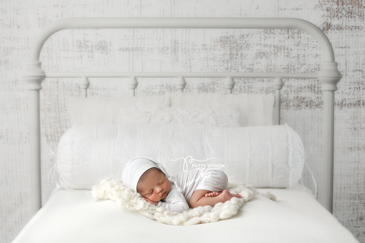 White Wash Headboard