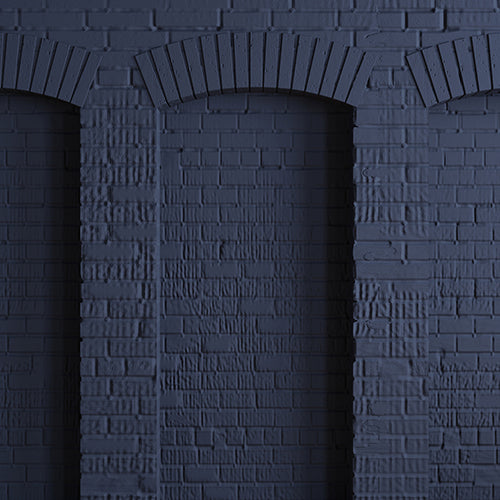 Indigo Brick Wall - Special Fabric Pricing