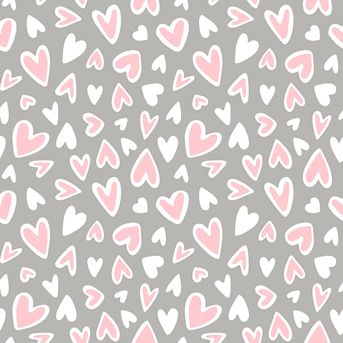 Sweet Valentine Gray and Pink