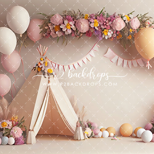 Floral Boho Tepee