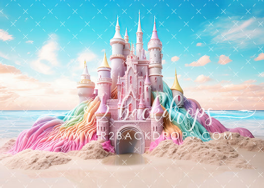 Mermaid Sandcastle - Modeling Backdrop