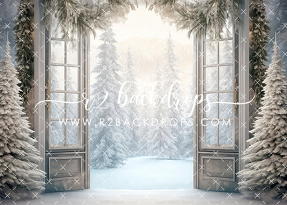 Snowy Winter Door