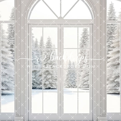 White Winter Door