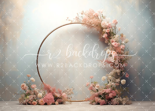 Lina Floral Hoop - Modeling Backdrop