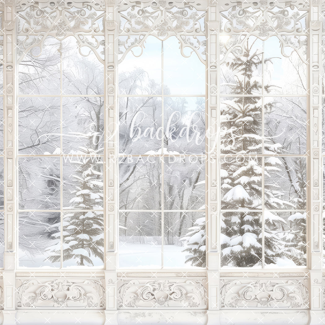 Snowy Winter Window (Optional Sweep)