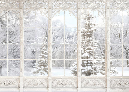 Snowy Winter Window (Optional Sweep)