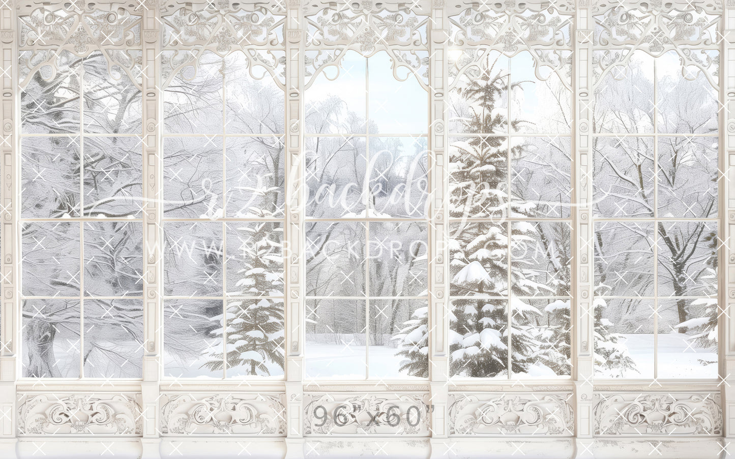 Snowy Winter Window (Optional Sweep)