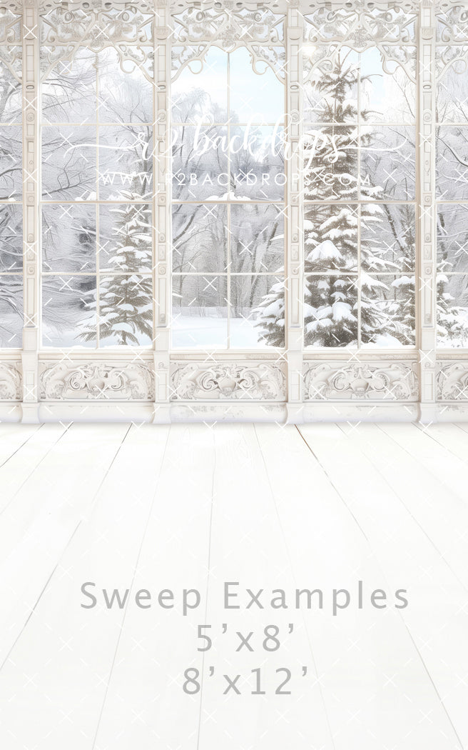 Snowy Winter Window (Optional Sweep)