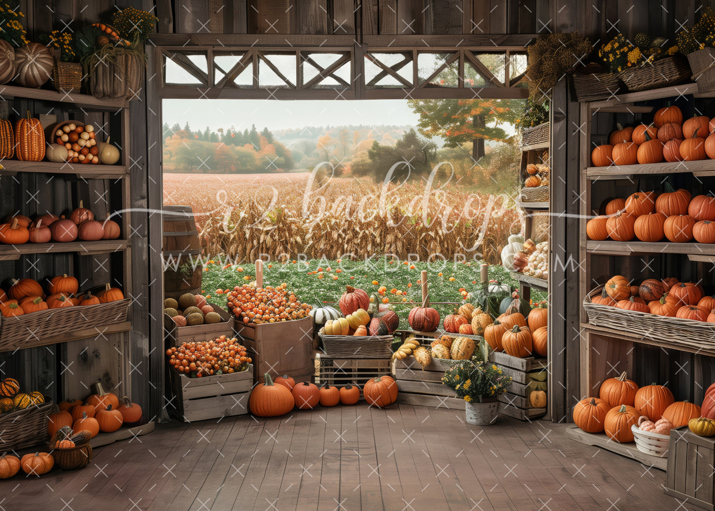 Rustic Pumpkin Barn