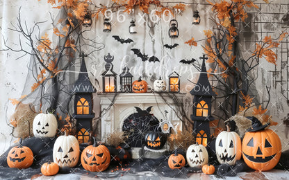 Spooky Halloween Mantel